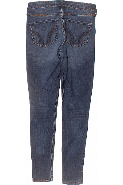 Hollister Dámské modré strečové skinny džíny seprané vysoký pas Vel. 28/31 | Hollister | obrázek 2
