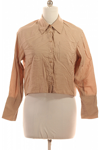 reserved Dámská modalová košile s dlouhým rukávem crop béžová Vel. M | reserved | obrázek 2