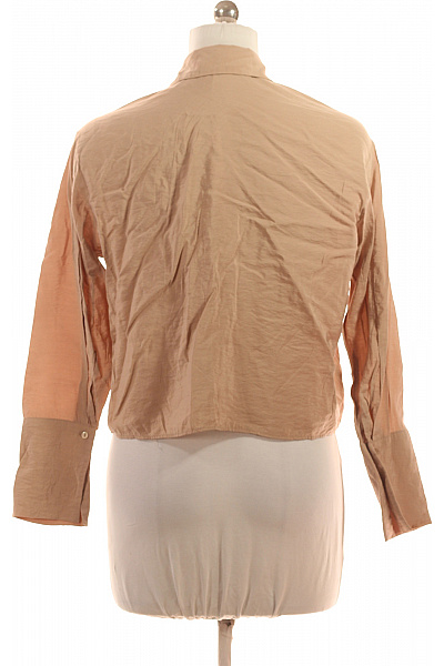 reserved Dámská modalová košile s dlouhým rukávem crop béžová Vel. M | reserved | obrázek 3