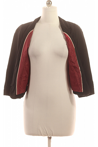 HM  Černý krátký blejzr s 3/4 rukávem elegantní vypasované do pasu Vel. 42 | HM  | obrázek 4