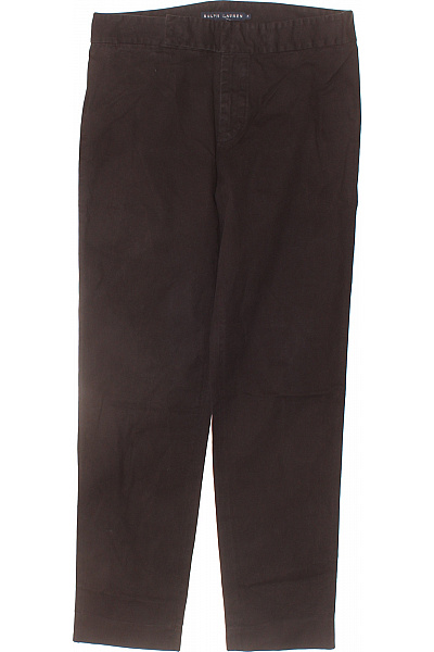 Ralph Lauren Dámské hnědé rovné kalhoty volnočasové ležérní látkové s pružným pasem Vel. 4 | Ralph Lauren | obrázek 2