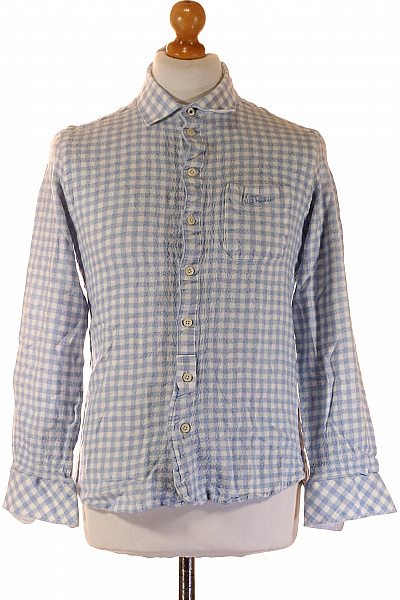 Luis Trenker Pánská Modalová Kostkovaná Flanelová Košile Světle Modrá Velikost XL | Luis Trenker | obrázek 2