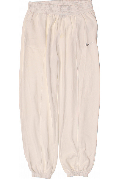 Nike Pánské Tepláky Volnočasové Pohodlné Bílé Vel. M
