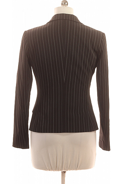 Melrose Dámské polyesterové vypasované sako černé pruhované elegantní business Vel. 38 | Melrose | obrázek 3