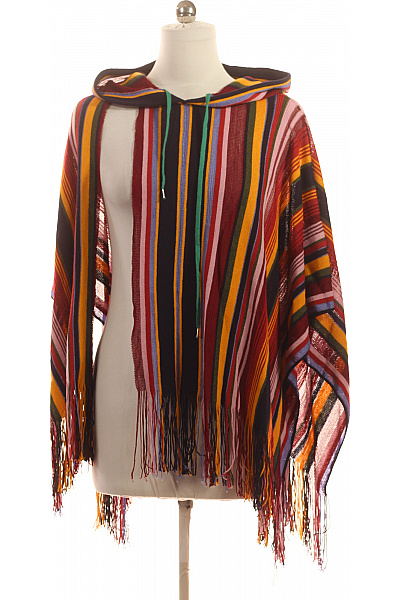 MISSONI Dámské Pruhované Pončo S Kapucí Letní Boho