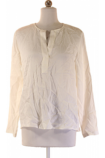 Marc O´Polo Bílá halenka s dlouhým rukávem a výstřihem do V Vel. 34 | Marc O´Polo | obrázek 2