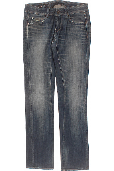 G-Star Dámské Bavlněné Modré Džíny Rovné Seprané Klasické Vel. 28