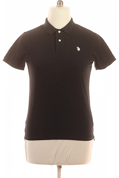 U.S.POLO ASSN. Polo tričko černé s krátkým rukávem a výšivkou Vel. l | U.S.POLO ASSN. | obrázek 2