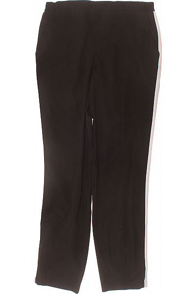 OPUS Dámské černé sportovní kalhoty s bílým lampasem volné Vel. S | OPUS | obrázek 2