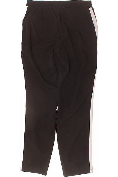 OPUS Dámské černé sportovní kalhoty s bílým lampasem volné Vel. S | OPUS | obrázek 3