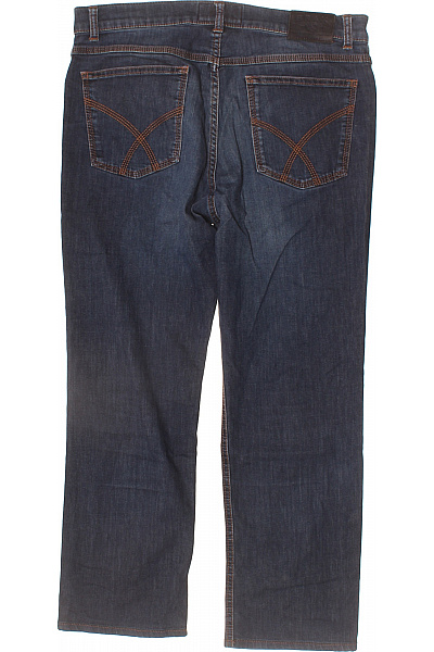 BRAX Pánské bavlněné tmavě modré džíny rovné seprané klasické Velikost 34/30 | BRAX | obrázek 2