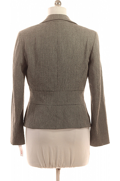 Marks & Spencer Dámské Polyesterové Sako Vypasované Elegantní Business Podzimní Šedé Vzorované Vel. L | Marks & Spencer | obrázek 2