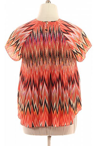 BETTY BARCLAY dámská halenka s krátkým rukávem vzorovaná oranžová Velikost 48 | BETTY BARCLAY | obrázek 3