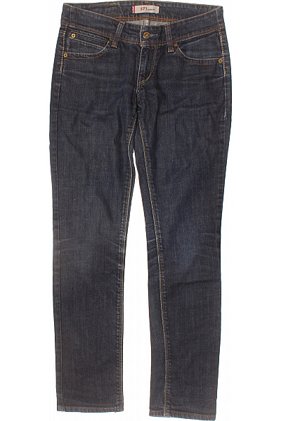 LEVIS Dámské Slim Fit Džíny Tmavě Modré Bavlněné Klasické S Kapsami Velikost 28/32