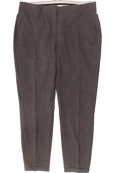 KAREN BY SIMONSEN Dámské oblekové kalhoty hnědé rovné elegantní s kapsami Velikost 40 | KAREN BY SIMONSEN | obrázek 2