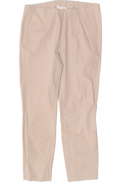 riani Dámské béžové strečové kalhoty s pružným pasem rovné ležérní Vel. 36 | riani | obrázek 2