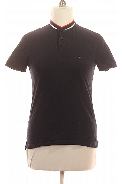 TOMMY HILFIGER Pánské tmavě modré polo tričko s krátkým rukávem a stojáčkem Vel. L | TOMMY HILFIGER | obrázek 2