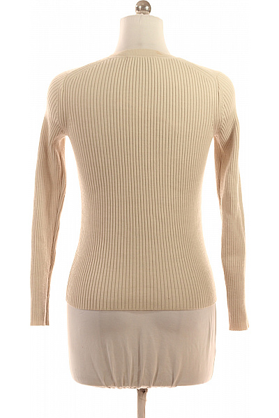 ISABEL MARANT Dámský béžový žebrovaný pulovr Merino s výstřihem Vel. 38 | ISABEL MARANT | obrázek 2