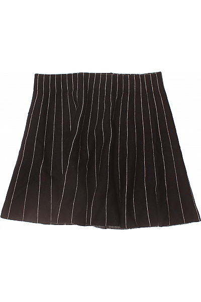 ZARA Dámská černá viskózová áčková minisukně pruhovaná elegantní Vel. M | ZARA | obrázek 2