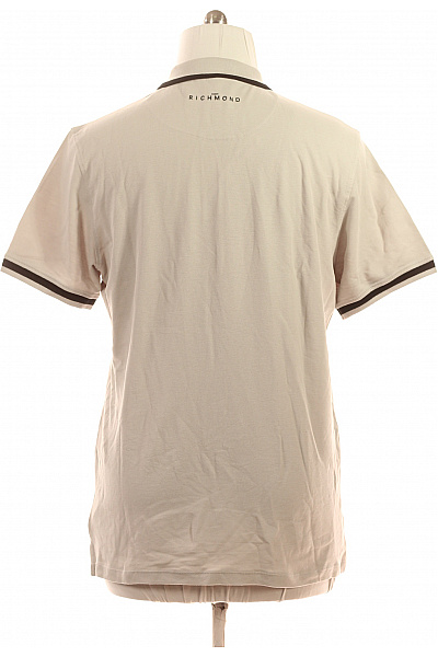 richmond Polo tričko béžové s krátkým rukávem a tmavým lemováním Velikost XL | richmond | obrázek 2