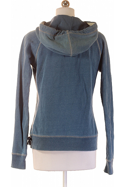 MAISON SCOTCH Dámská bavlněná modrá mikina s kapucí a výšivkou přes hlavu Velikost 1 | MAISON SCOTCH | obrázek 2