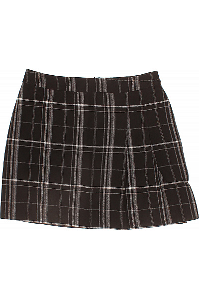 Oasis Dámské Polyesterové Sukně Krátká Károvaná Černobílé Plisovaná Mini Vel. 40 | Oasis | obrázek 2