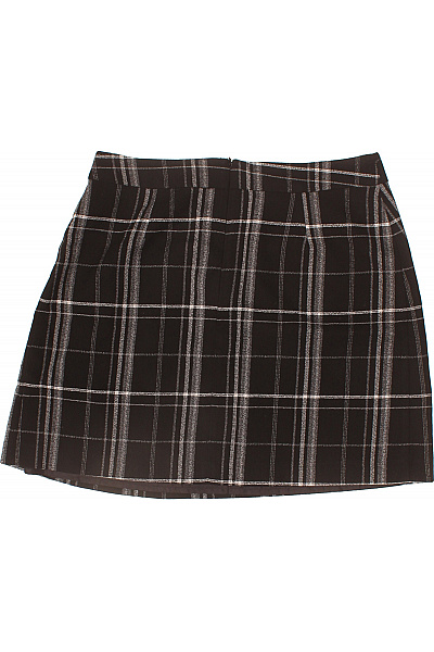 Oasis Dámské Polyesterové Sukně Krátká Károvaná Černobílé Plisovaná Mini Vel. 40 | Oasis | obrázek 3
