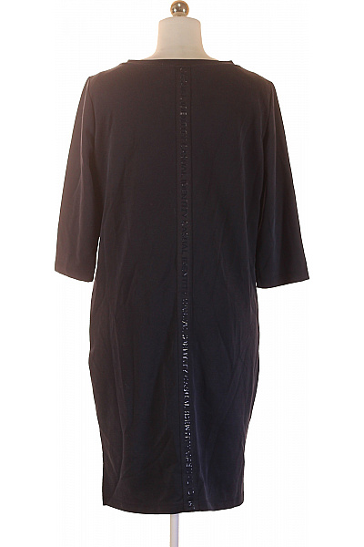 COMMA Dámské tmavě modré polyesterové jednoduché rovné šaty ke kolenům letní volnočasové Velikost 36 | COMMA | obrázek 2