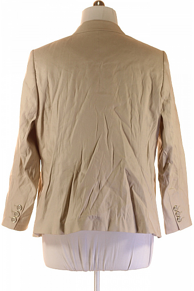 Marks & Spencer Společenské Dámské Sako Lněné Béžové Vel.  50 | Marks & Spencer | obrázek 2
