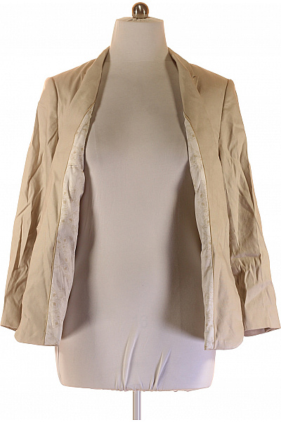 Marks & Spencer Společenské Dámské Sako Lněné Béžové Vel.  50 | Marks & Spencer | obrázek 3