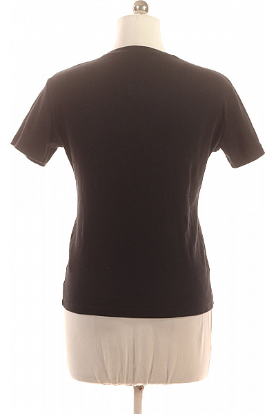 Karl Lagerfeld Dámské bavlněné černé tričko s krátkým rukávem a výšivkou basic Vel. L | Karl Lagerfeld | obrázek 3