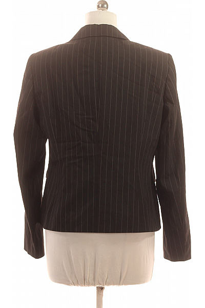 BETTY BARCLAY Dámské Polyesterové Business Blejzr Hnědé Pruhované Vypasované Elegantní Velikost 42 | BETTY BARCLAY | obrázek 3