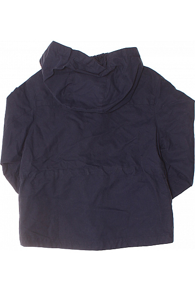 Dětská Chlapecká Bunda Tmavě Modrá Parka Kapuce Zip Kapesní | Unimoda | obrázek 3