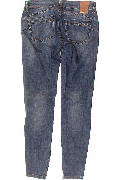 LIU JO Dámské bavlněné modré strečové džíny skinny se zipy Velikost 28 | LIU JO | obrázek 2