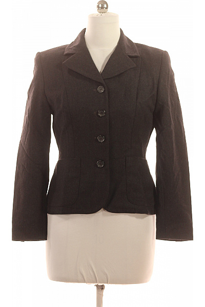 Marks & Spencer Vlněné sako tmavě hnědé vypasované elegantní business podzimní zimní Velikost 38 | Marks & Spencer | obrázek 2