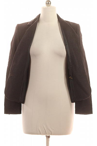 Marks & Spencer Vlněné sako tmavě hnědé vypasované elegantní business podzimní zimní Velikost 38 | Marks & Spencer | obrázek 4