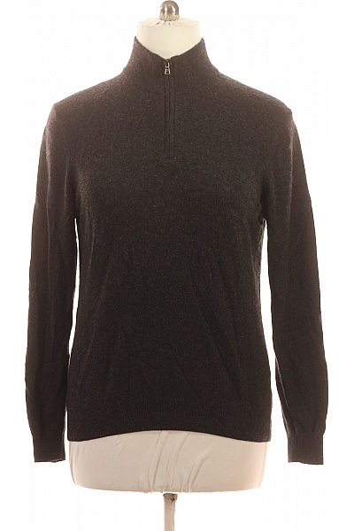 LAWRENCE GREY Pánský tmavě šedý rolák pletený svetr na zip elegantní Vel. XXL | LAWRENCE GREY | obrázek 2