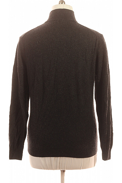 LAWRENCE GREY Pánský tmavě šedý rolák pletený svetr na zip elegantní Vel. XXL | LAWRENCE GREY | obrázek 3