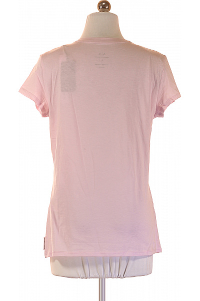 ARMANI Dámské tričko růžové krátký rukáv basic bavlna Velikost l | ARMANI | obrázek 2