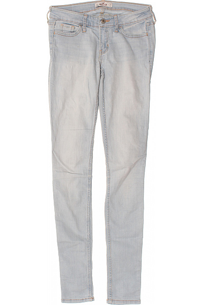 Hollister Dámské Světle Modré Strečové Skinny Džíny Velikost 24