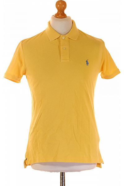 Ralph Lauren Pánské bavlněné žluté polo tričko s krátkým rukávem a výšivkou Velikost m | Ralph Lauren | obrázek 2