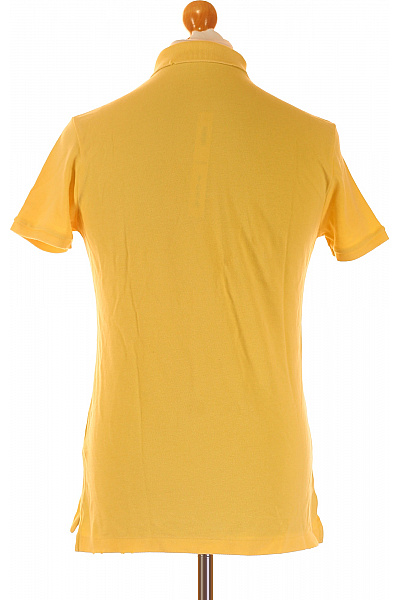 Ralph Lauren Pánské bavlněné žluté polo tričko s krátkým rukávem a výšivkou Velikost m | Ralph Lauren | obrázek 3