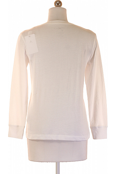 Nike Dětské Chlapecké Bavlněné Bílé Tričko Dlouhý Rukáv Potisk Sportovní Velikost m | Nike | obrázek 2