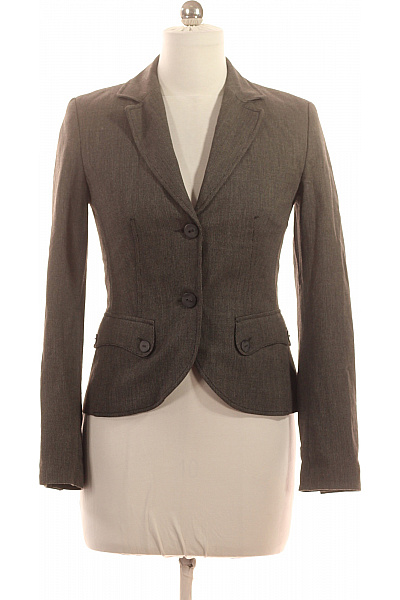 s.OLIVER Šedý polyesterový vypasovaný elegantní business blejzr s jedním knoflíkem Vel. M | s.OLIVER | obrázek 2