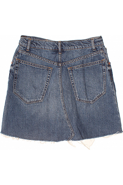 ZARA Dámská džínová sukně modrá s kapsami vintage krátká Velikost XS | ZARA | obrázek 2