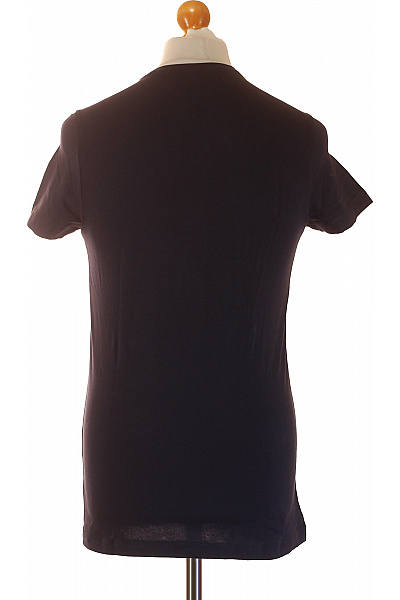 TOMMY HILFIGER Pánské bavlněné tričko modré basic s krátkým rukávem a kulatým výstřihem Vel. s | TOMMY HILFIGER | obrázek 2