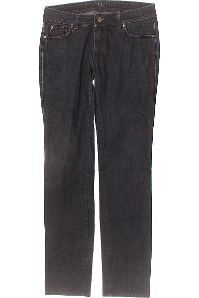 Trussardi Dámské Tmavé Džíny Rovné Kapsy Klasické Vel. 31
