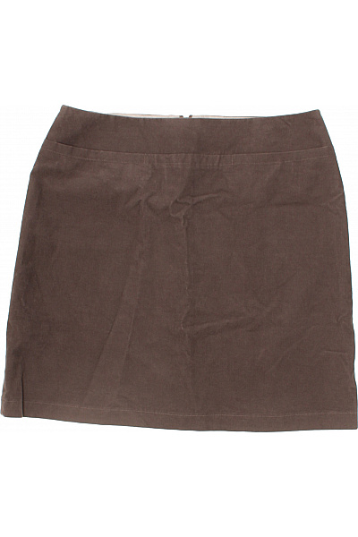 windsor. Dámská bavlněná hnědá pouzdrová mini sukně rovná se zipem Velikost 40 | windsor. | obrázek 2