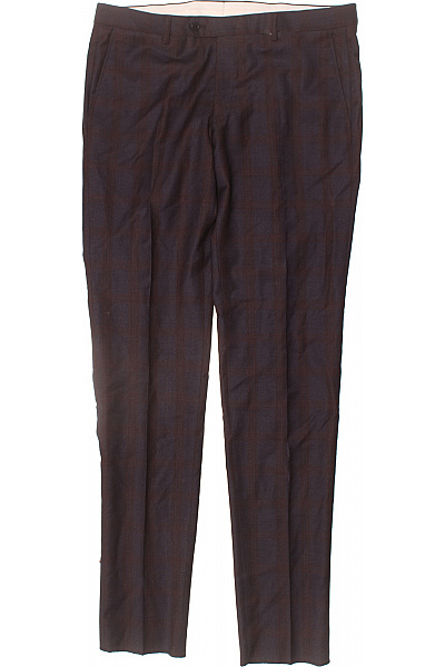 Pánské Kalhoty Vlněné Modré Second hand Vel. 52 | Unimoda | obrázek 2