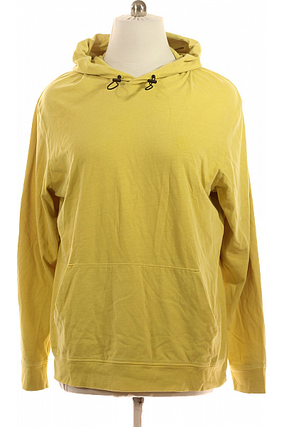 s.OLIVER Pánská žlutá mikina s kapucí přes hlavu streetwear s klokaní kapsou Velikost XXL | s.OLIVER | obrázek 2